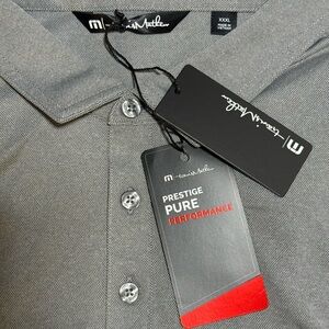 Travis Mathew Light Gray Polo Shirt